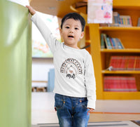 toddler long sleeve shirt rainbow mini-white