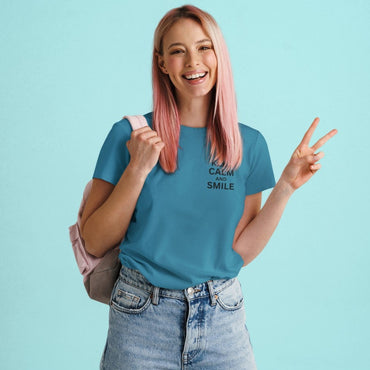 unisex-tee-smile-blue